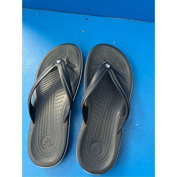 Crocs Men's and Women's Sandals - Bayaband Flip Flops, Waterproof Shower Shoes m - Picture 1 of 6